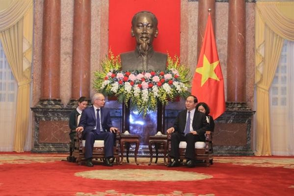 Staatspräsident Tran Dai Quang trifft den Premierminister der Republik Baschkortostan - ảnh 1